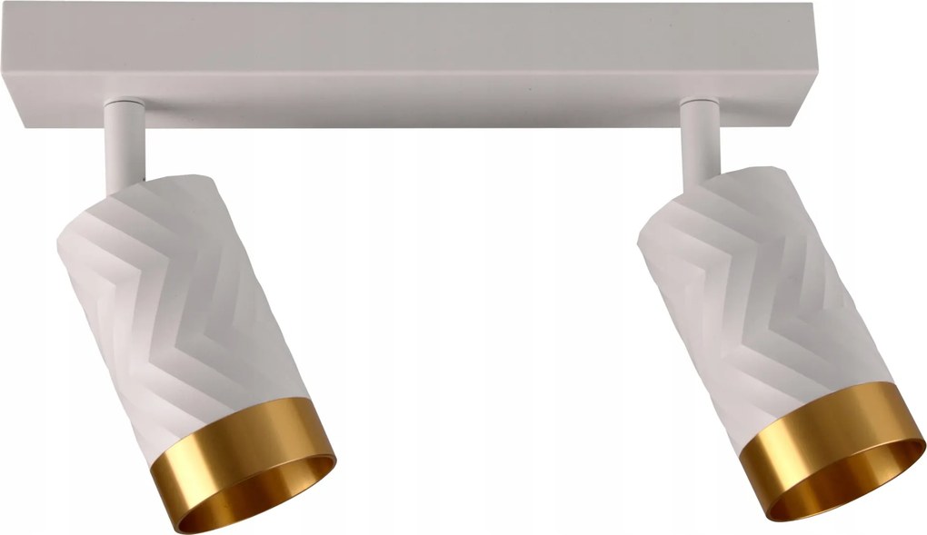 Arras 2 fali-mennyezeti lámpa fehér-arany GU10