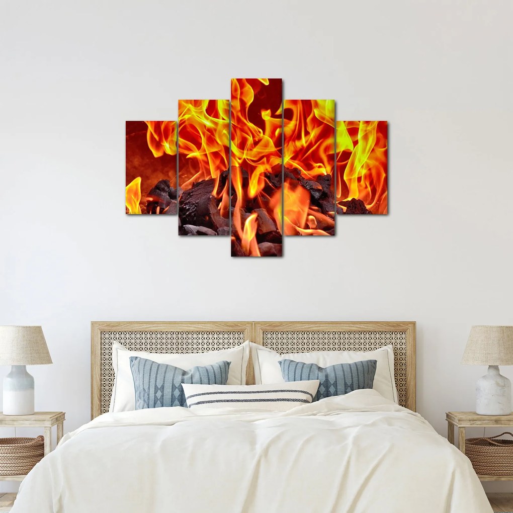 Az égő szén képe (150x105 cm)