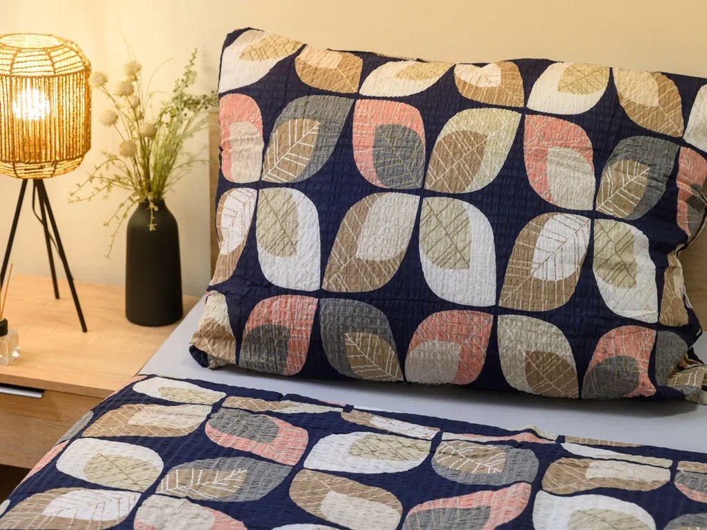 Krepp ágynemű Renforcé pamutból AUTUMN LEAF színes kivitel Ágyneműhuzat mérete: 70 x 90 cm | 140 x 200 cm