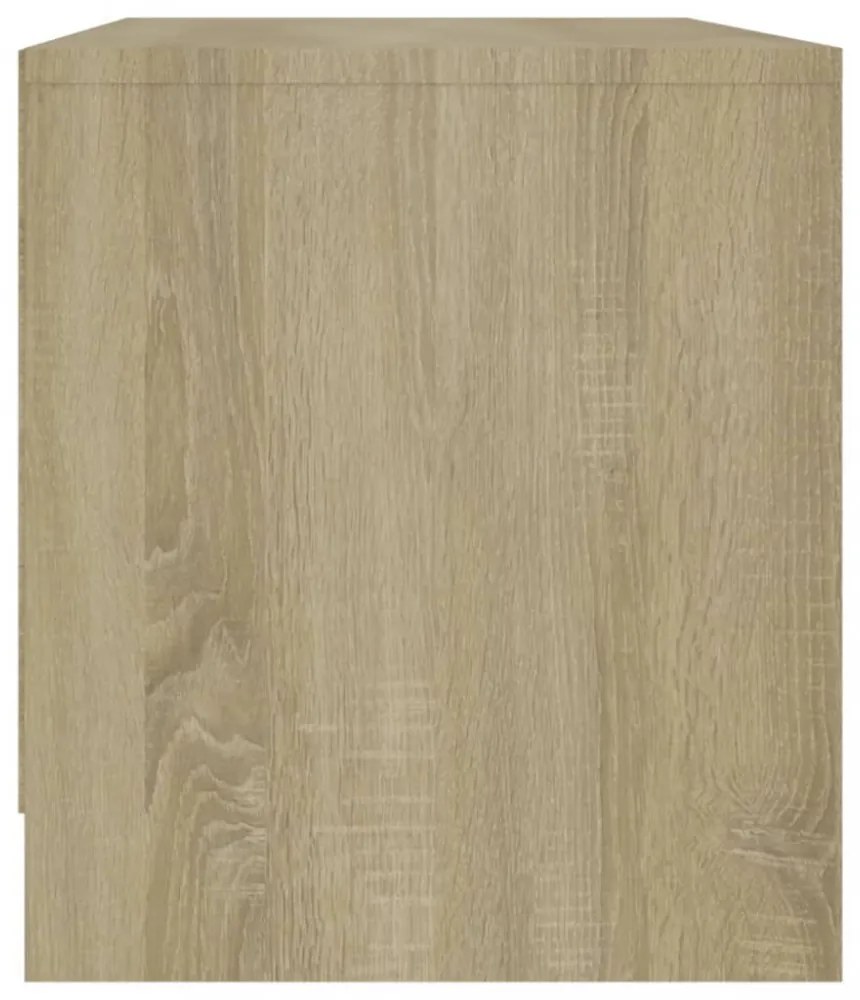 sonoma tölgy színű szerelt fa TV-szekrény 90x35x40 cm