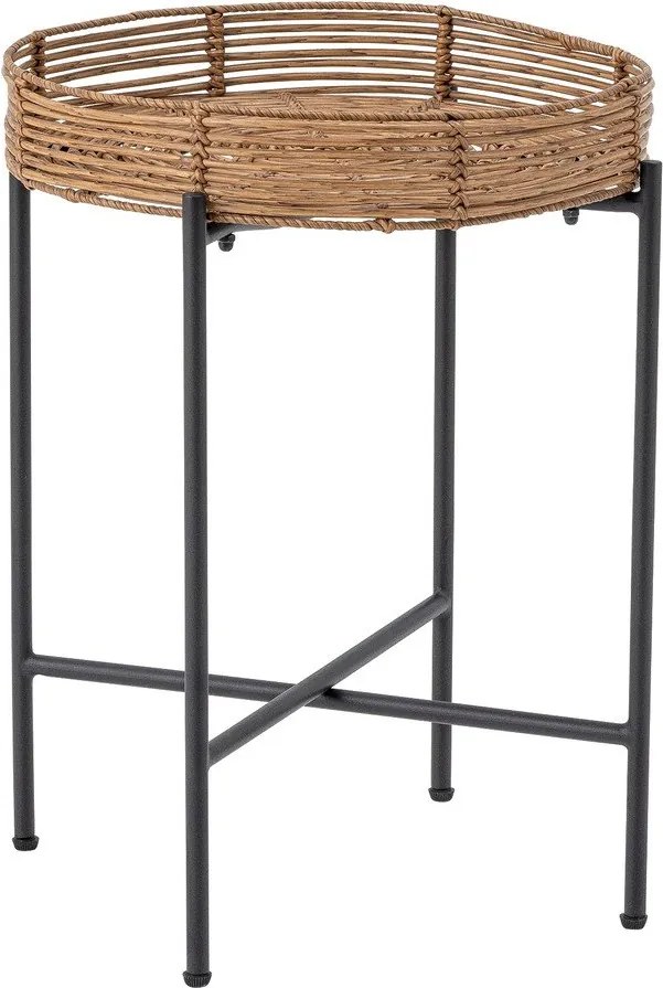 Natúr színű műrattan kétszemélyes kerti lounge szett Dudine – Bloomingville