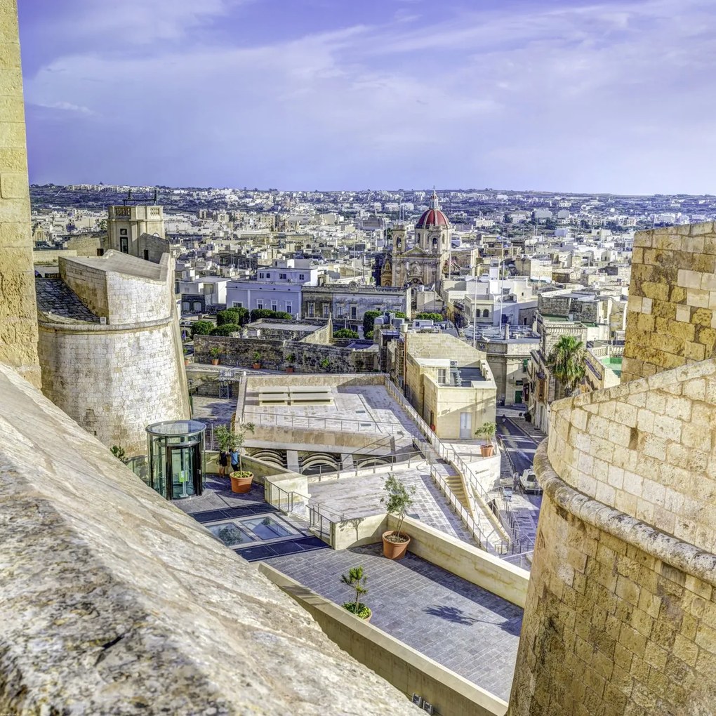 Poszter 80x80cm Panorámás kilátás Victoria városára, Assaf Frank