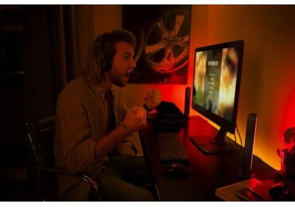 Philips -Hosszabbító LED RGB Dimmelhető asztali lámpa Hue PLAY LED/6W/230V fekete