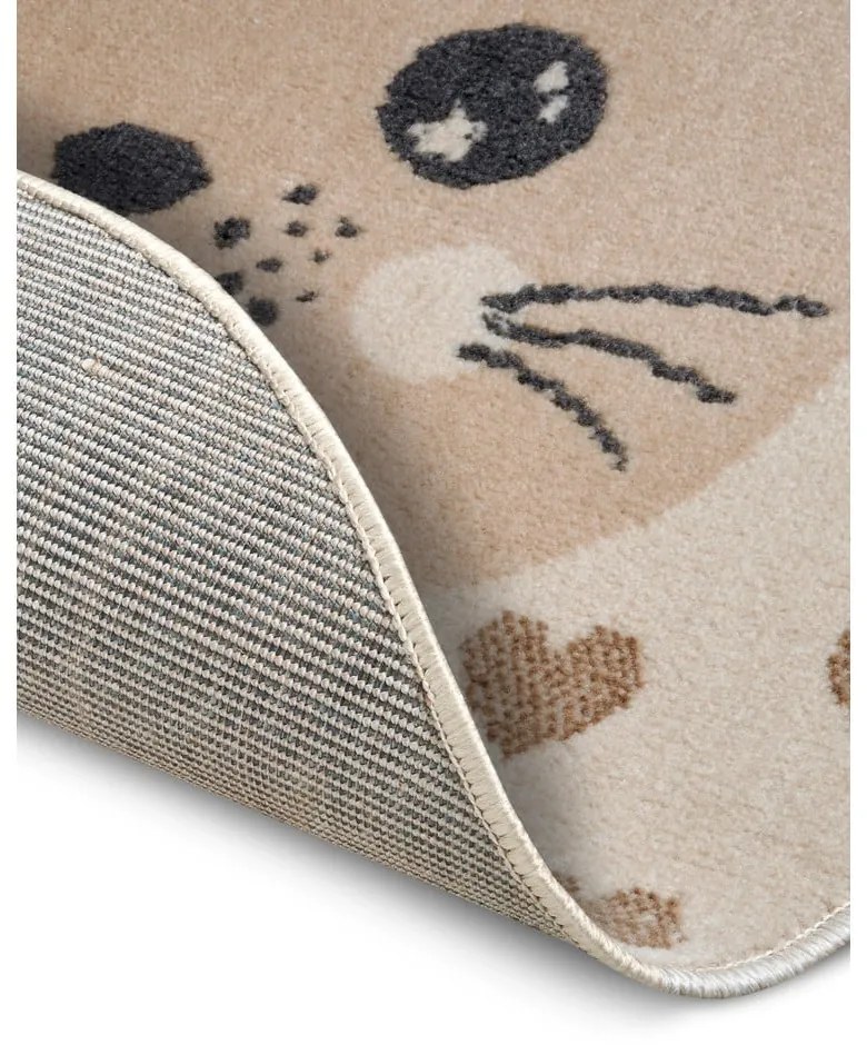 Bézs gyerek szőnyeg ø 140 cm Cat – Hanse Home