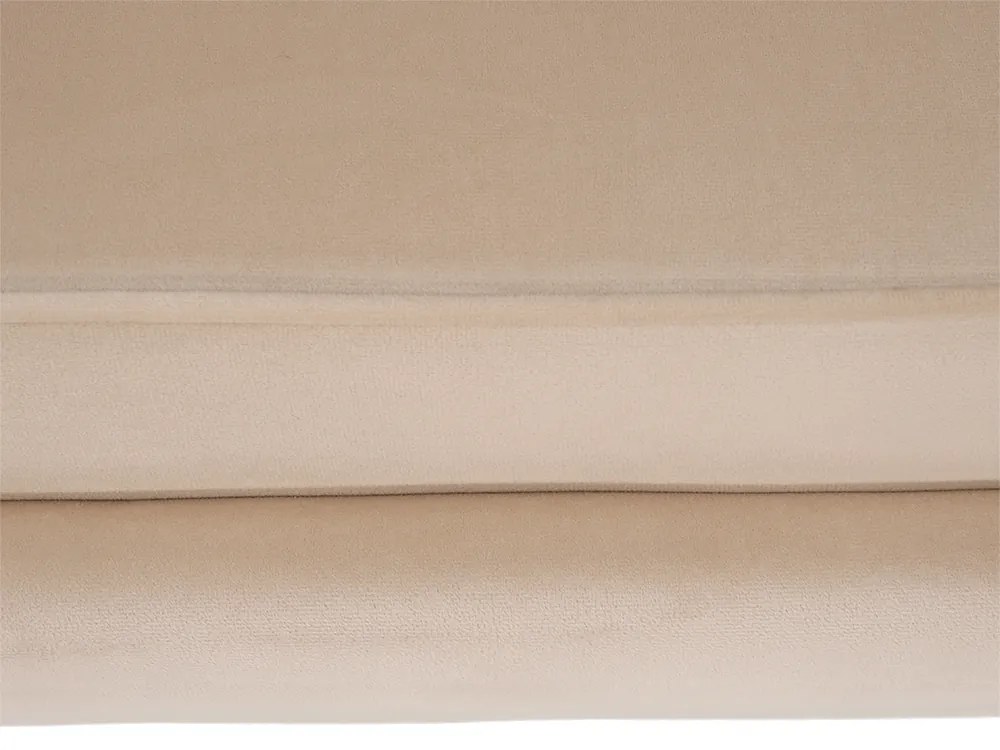 Pad Art-deco stílusban, bézs Velvet anyag/gold chróm-arany, NOBLIN