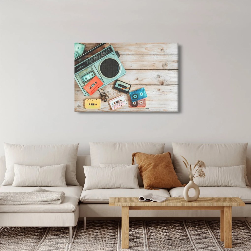 Kép - retro rádió (90x60 cm)