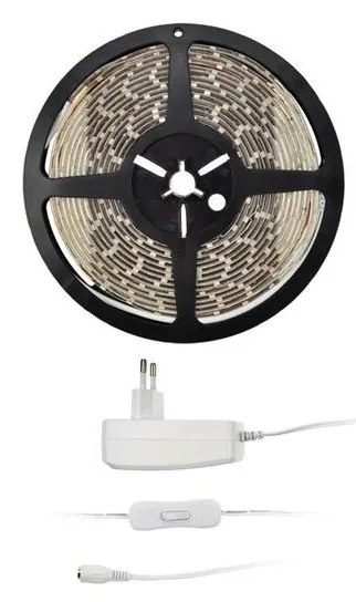 Solight WM51-65T - LED Szalag 5 m LED/4,8W/230V, adapter