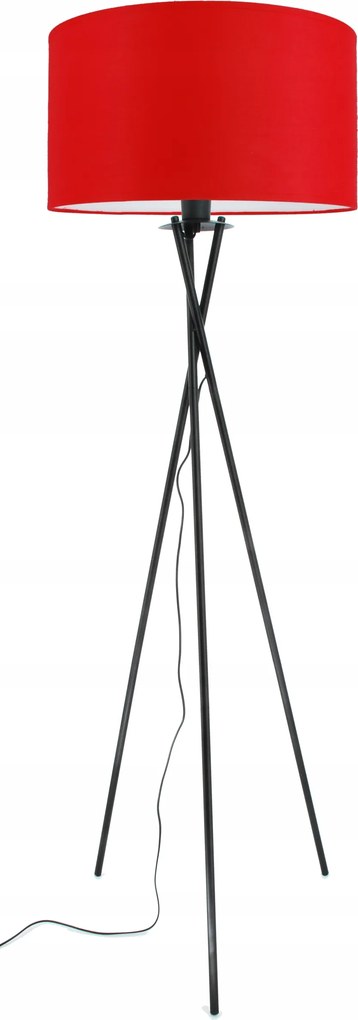 Modern állólámpa piros lámpabúra 40cm, nappali, hálószoba, Új