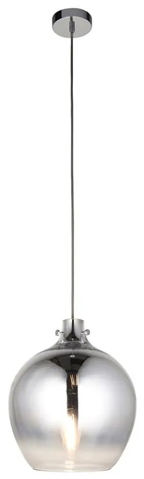 Endon 96442 - Csillár zsinóron PANTHER 1xE27/10W/230V fényezett króm/füstös