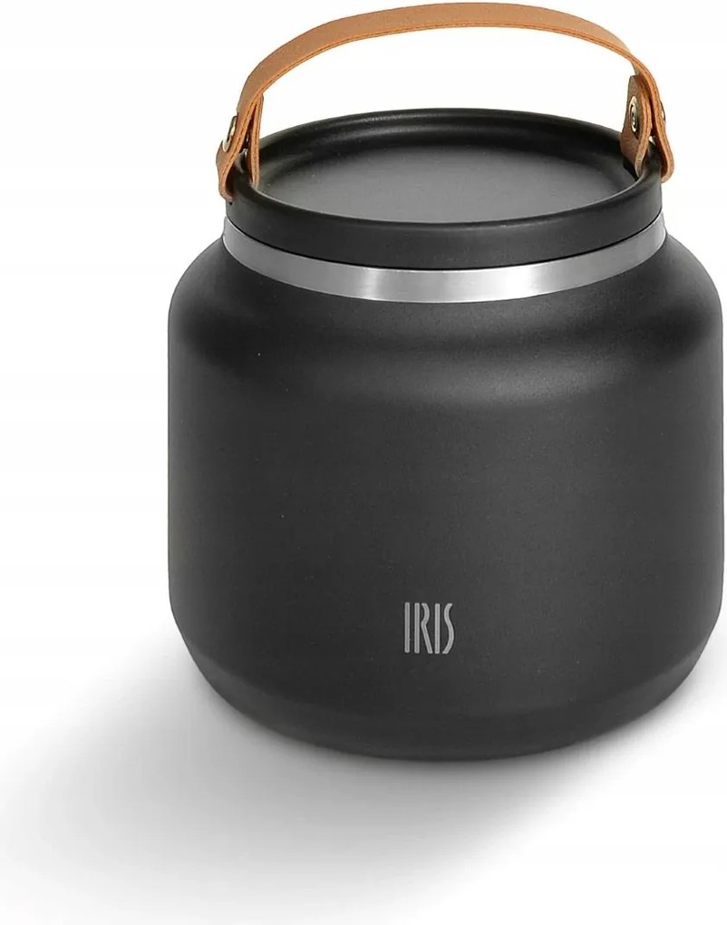 Rozsdamentes acél ételtermosz 0,7 l fekete