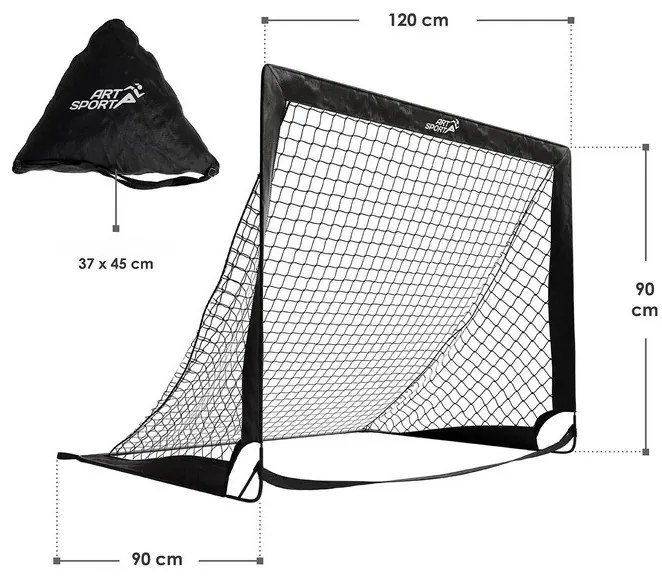 Juskys 2 db összecsukható futballkapu készlet