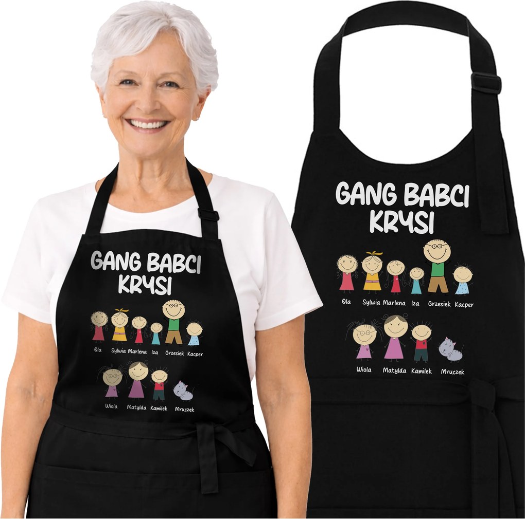 Kötény Nagymama Kötény Unokák Nevével Személyre Szabott Ajándék