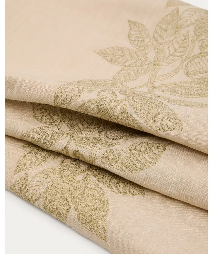 Lenkeverék asztalterítő 150x250 cm Oreti – Kave Home