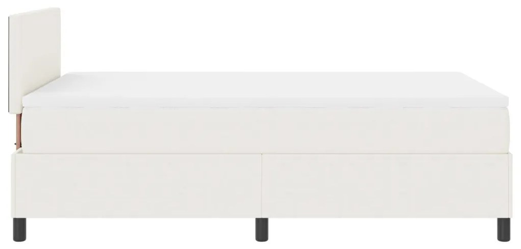 Box Spring Ágy Matracc Krém 120x200 cm Kordbársony