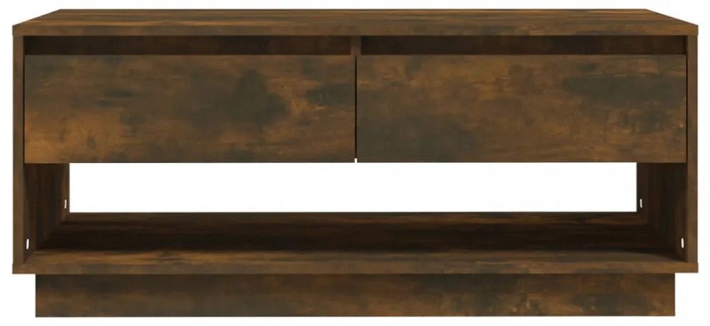 füstös tölgy színű szerelt fa dohányzóasztal 102,5 x 55 x 44 cm