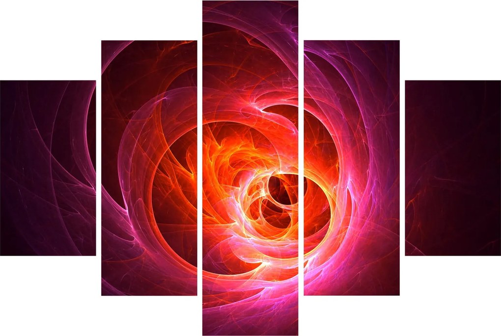 Modern rózsaszín absztrakció képe (150x105 cm)