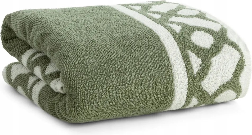 Fürdőlepedő 50X90 menta színű, dekoratív mintával