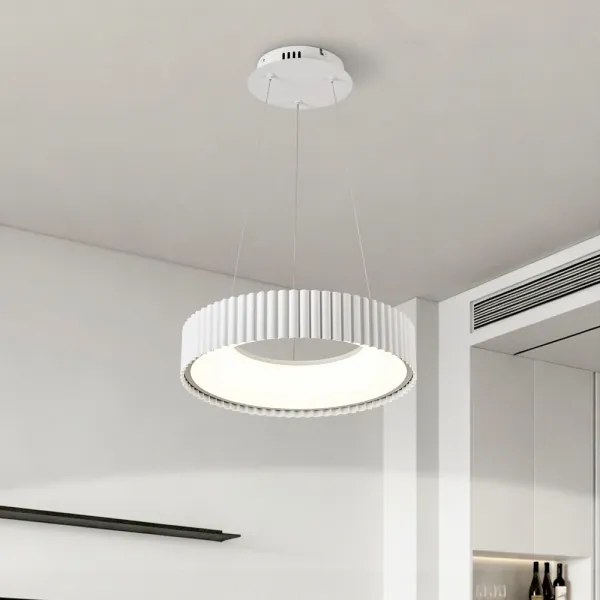 Brilagi - Dimmelhető LED csillár FALCON MODERN LED/30W/230V átm. 40 cm fehér + távirányító