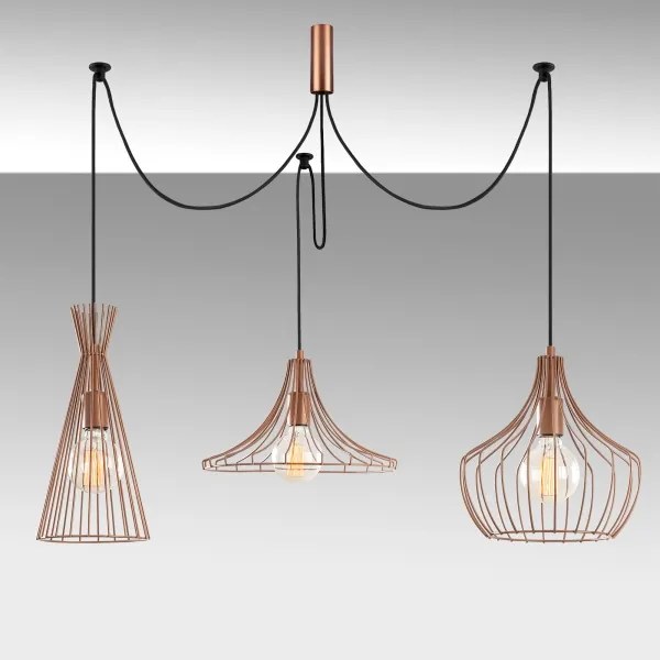 Csillár zsinóron MEZOPOTAMYA 3xE27/40W/230V pók