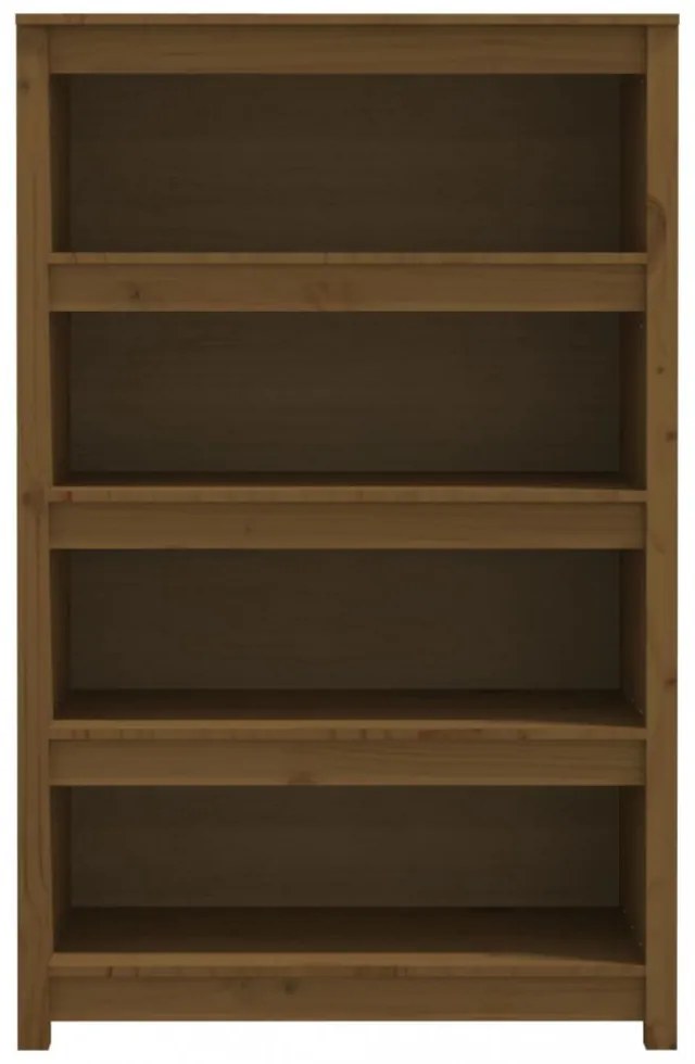 mézbarna tömör fenyőfa faliszekrény 80 x 35 x 126 cm