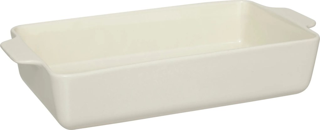 Kerámia Sütőedény Fehér, Fogantyúkkal 31 X 18 CM Wiw