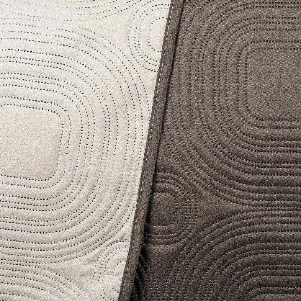 4Home Doubleface ágytakaró, sötétbarna/világosbarna, 220 x 240 cm, 2x 40 x 40 cm