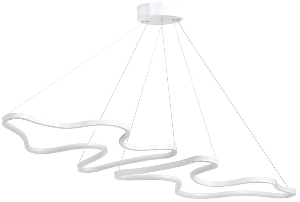 Függőlámpa, Duple Artisan - Fehér Body, Fehér Light