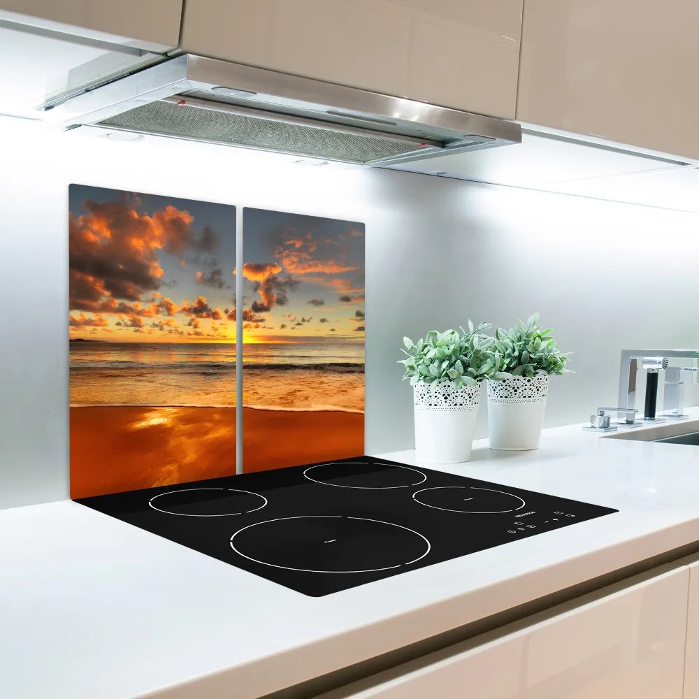 Üveg vágódeszka Sunset Beach 60x52 cm