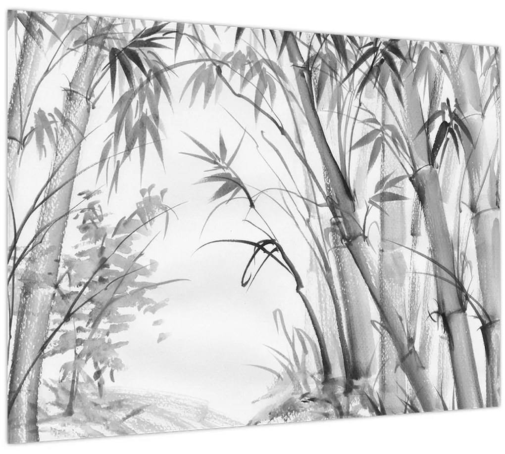 Kép - Bambusz erdő (70x50 cm)