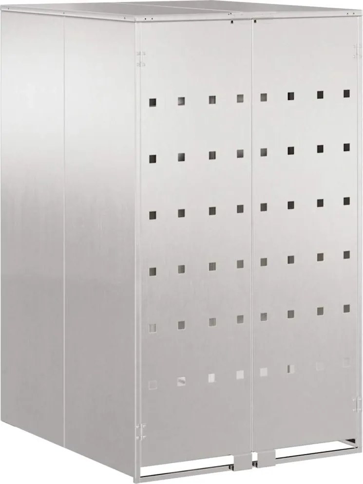 vidaXL Hulladékgyűjtő tároló gázliftinges fedéllel 240L-es kukához