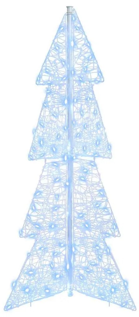 Karácsonyfa 100 LED-del Hideg Fehér 120 cm Akril