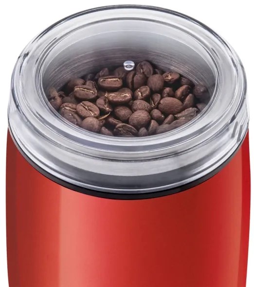 Sencor - Elektromos kávébab daráló 60 g 150W/230V piros/króm