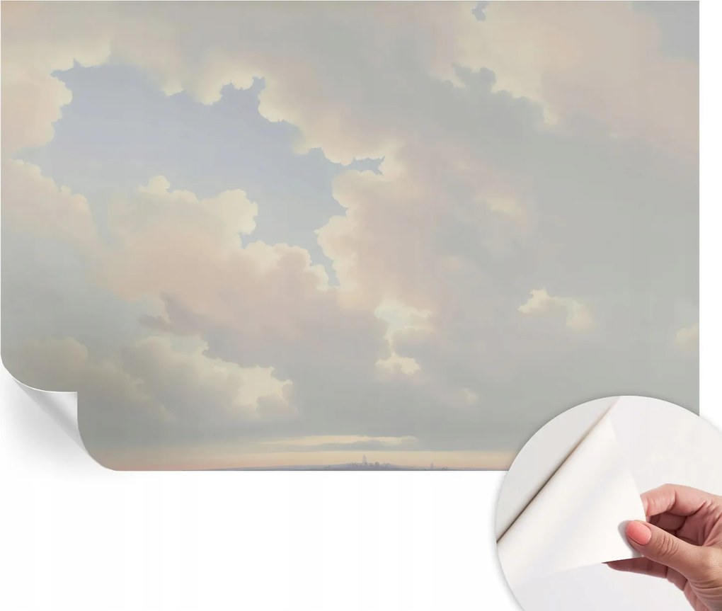 Öntapadós tapéta Fali furnér 3D hatás Pasztell égbolt 104x70 cm