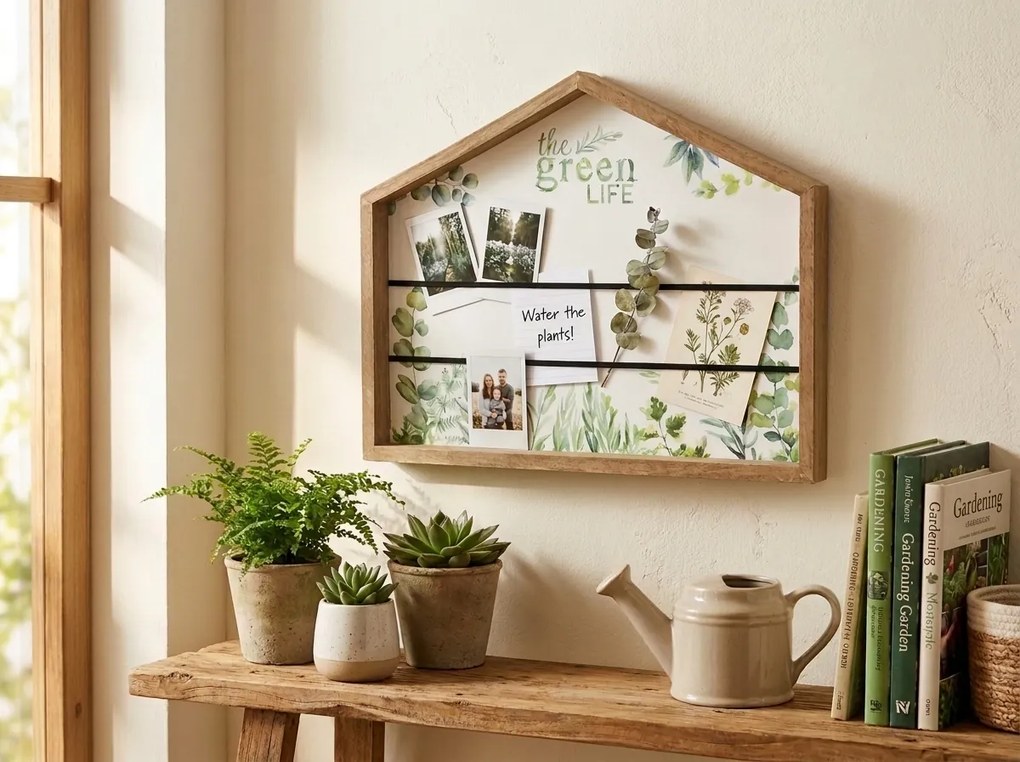 Fotókollázs tábla GREEN LIFE, természetes