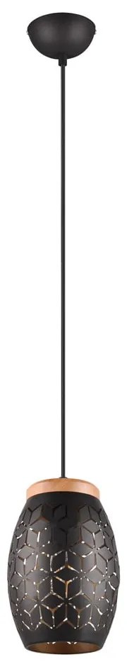 Fekete függőlámpa ø 15 cm Bidar – Trio