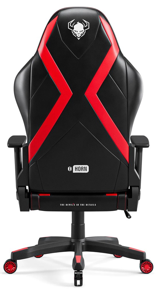 Gamer szék Diablo X-Horn 2.0 Átlagos méret, Fekete-piros