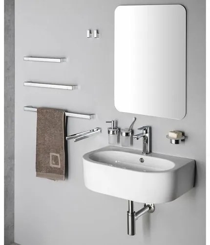 GEDY PI2313 Pirenei kéztörlő tartó, duplaforgatható, 35 cm, ezüst