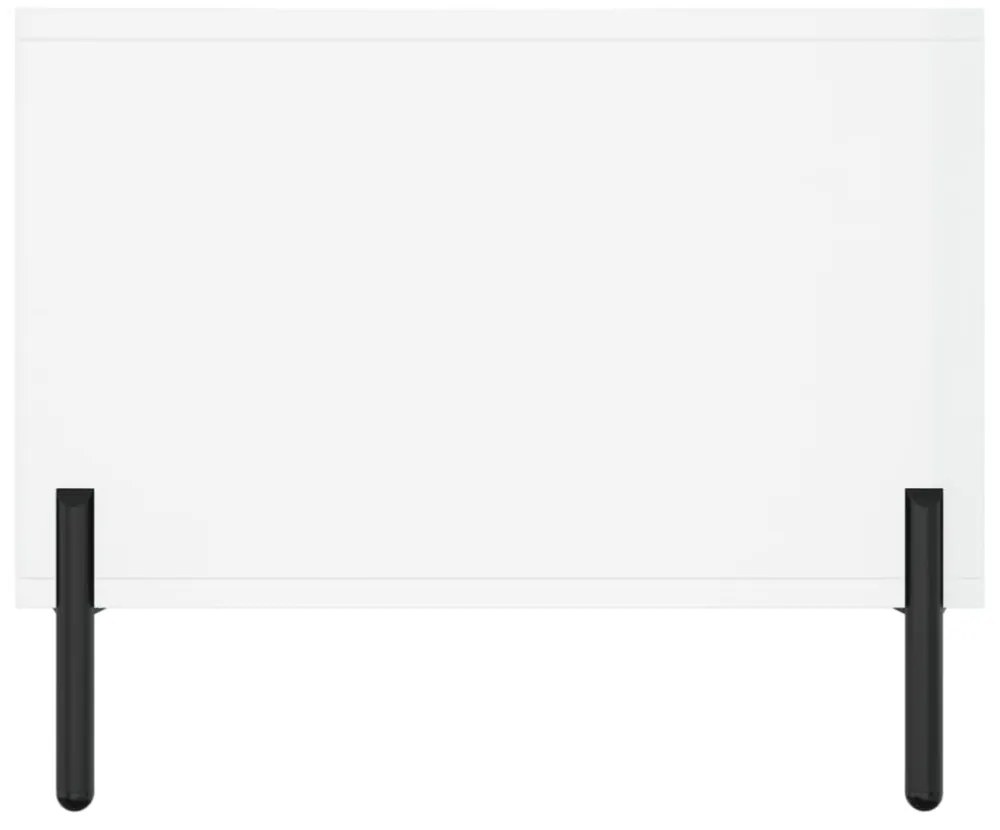 vidaXL magasfényű fehér szerelt fa dohányzóasztal 102 x 50 x 40 cm