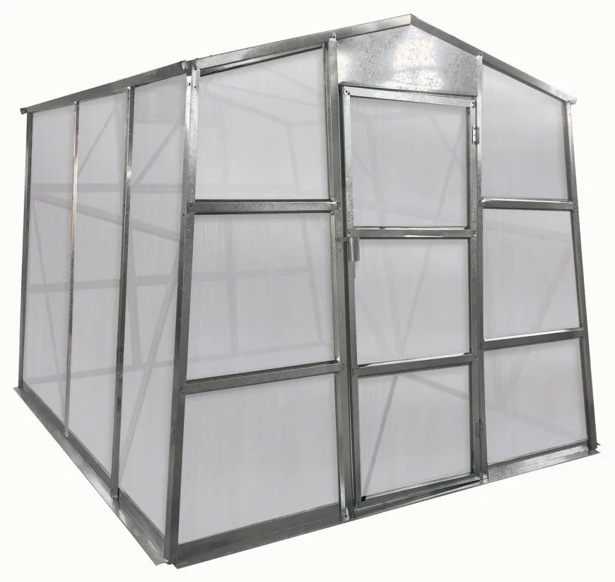 G21 GZ 48 üvegház - 251 x 191 cm, horganyzott