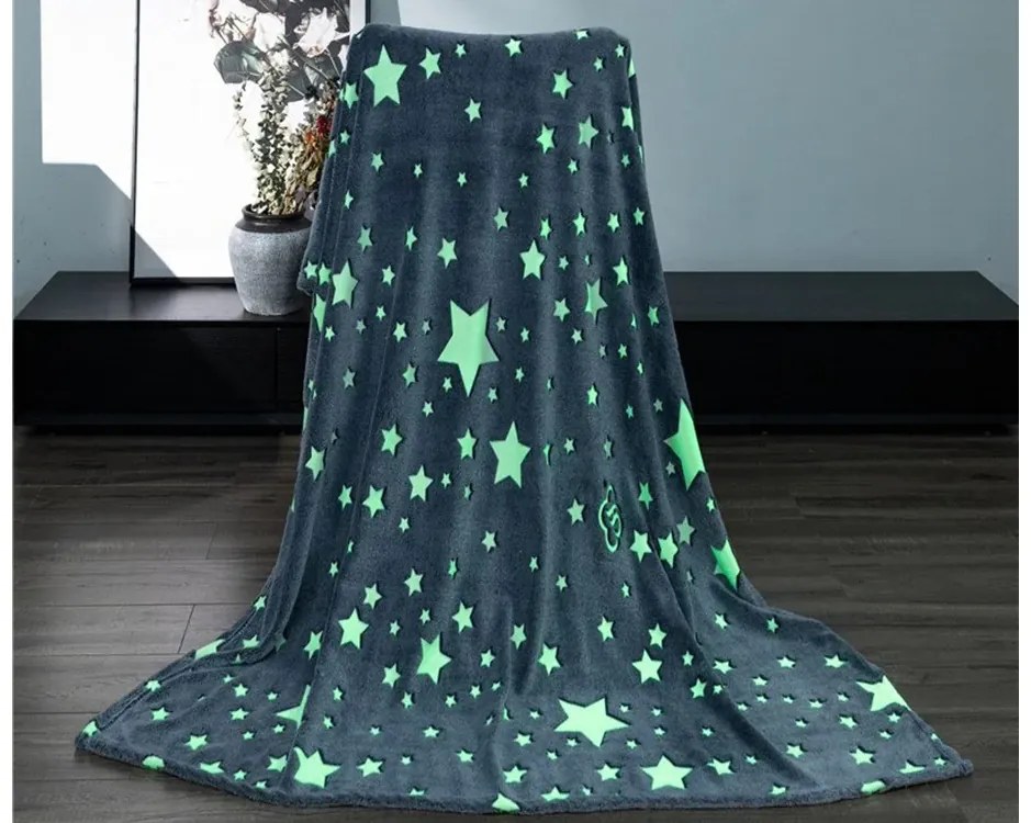 VERK Világító takaró ujjakkal - szürke