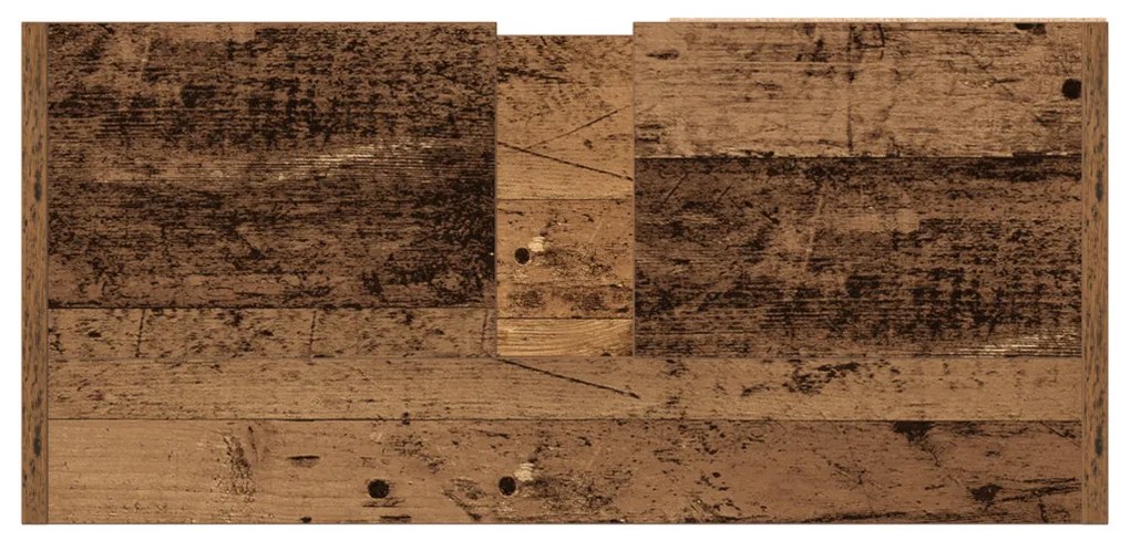 vidaXL Fürdőszoba Székény polcokkal Öreg fa 63 x 29 x 55 cm Faanyag