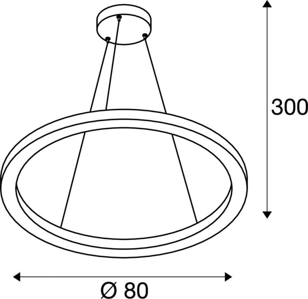 SLV 1002912 ONE Modern Led Függesztett Lámpa Fehér LED IP20