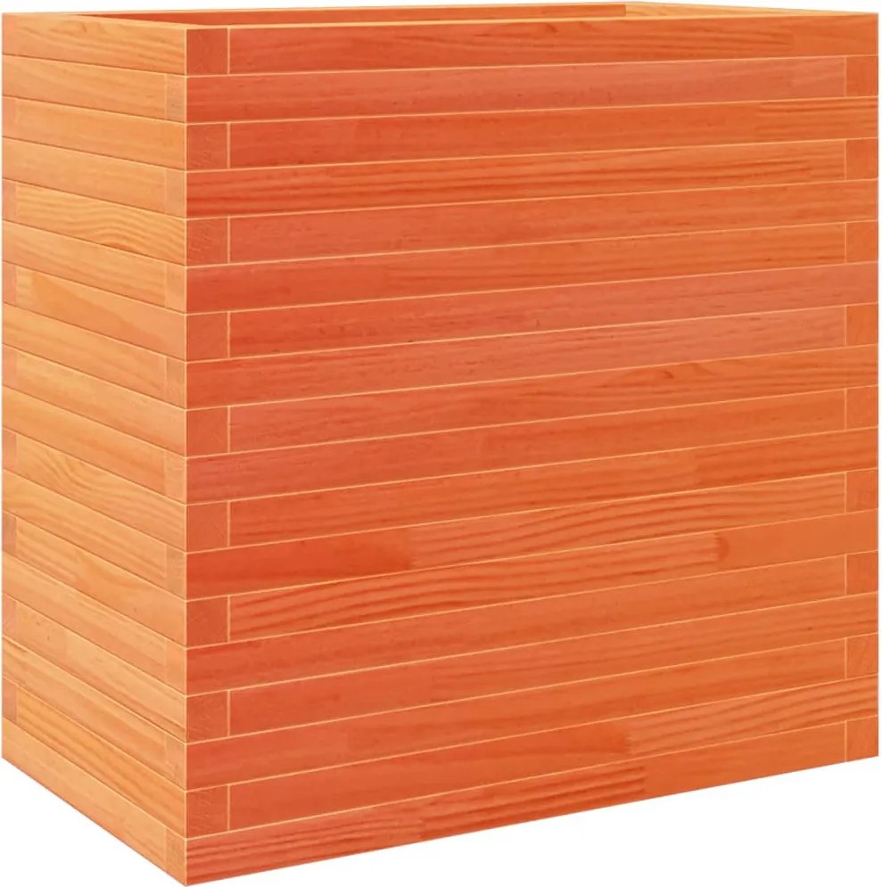 vidaXL viaszbarna tömör fenyőfa kerti virágláda 70 x 40 x 68,5 cm