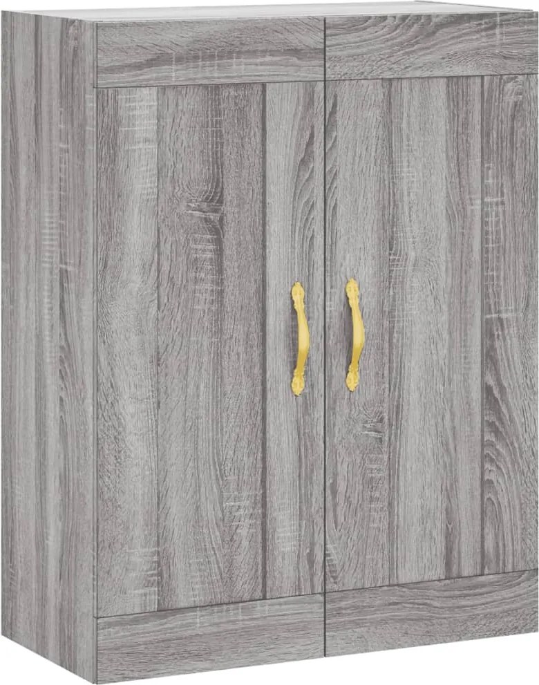 vidaXL szürke sonoma szerelt fa fali szekrény 69,5 x 34 x 90 cm
