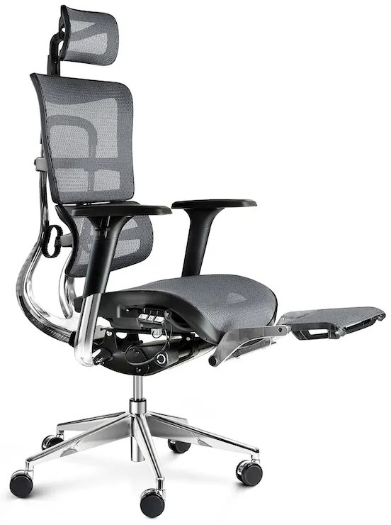 DIABLO V-MASTER ergonomikus irodai szék: fekete-szürke Diablochairs