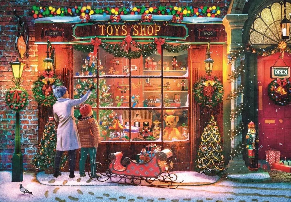 Karácsonyi Old Toy Shop 500 db-os puzzle Clementoni