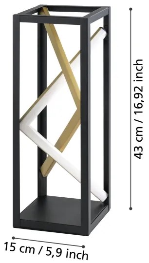 Eglo 390418 - LED Dimmelhető asztali lámpa PENELA LED/21W/230V 2700-6500K + távirányító