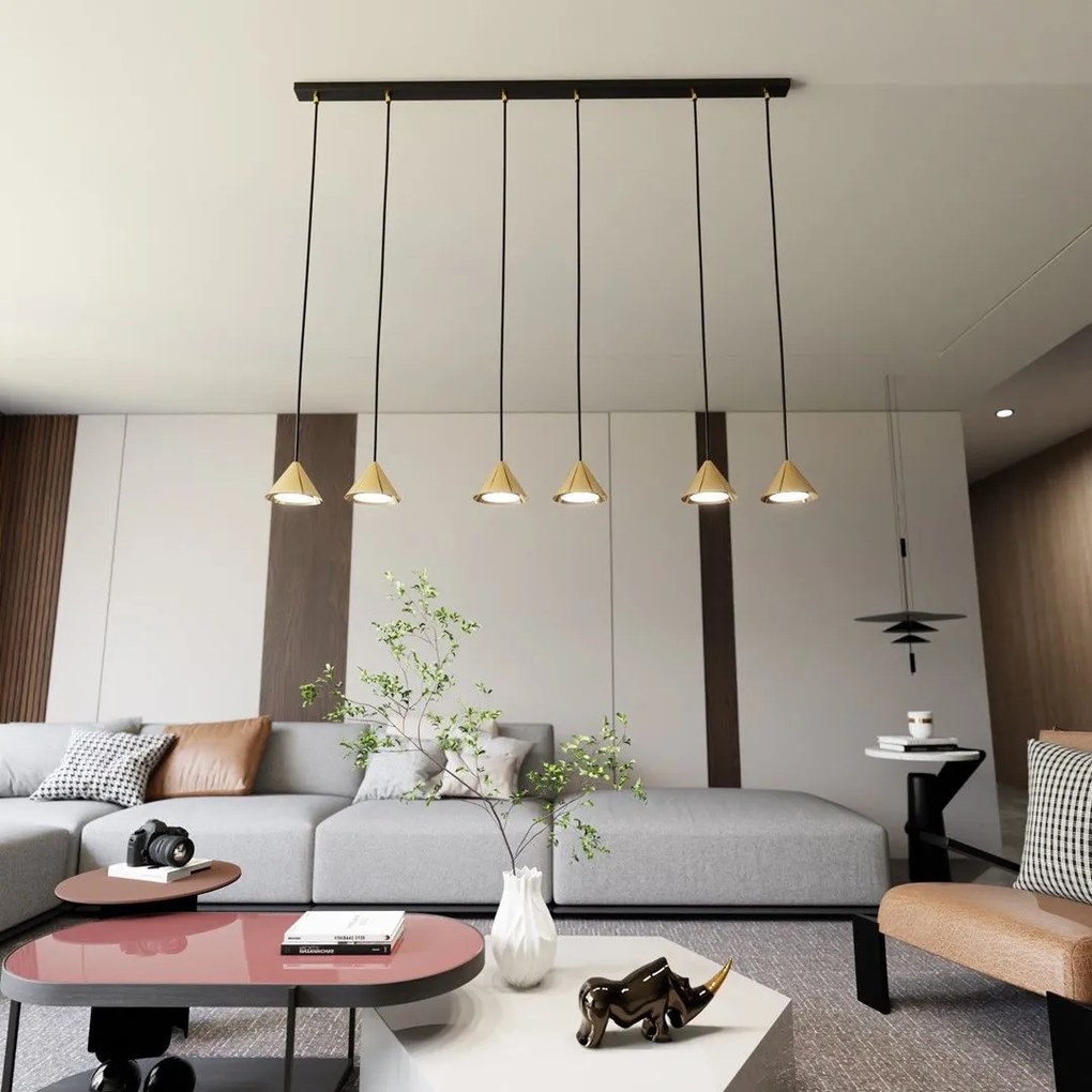 Emibig modern függeszték elit fekete arany emi1329/6