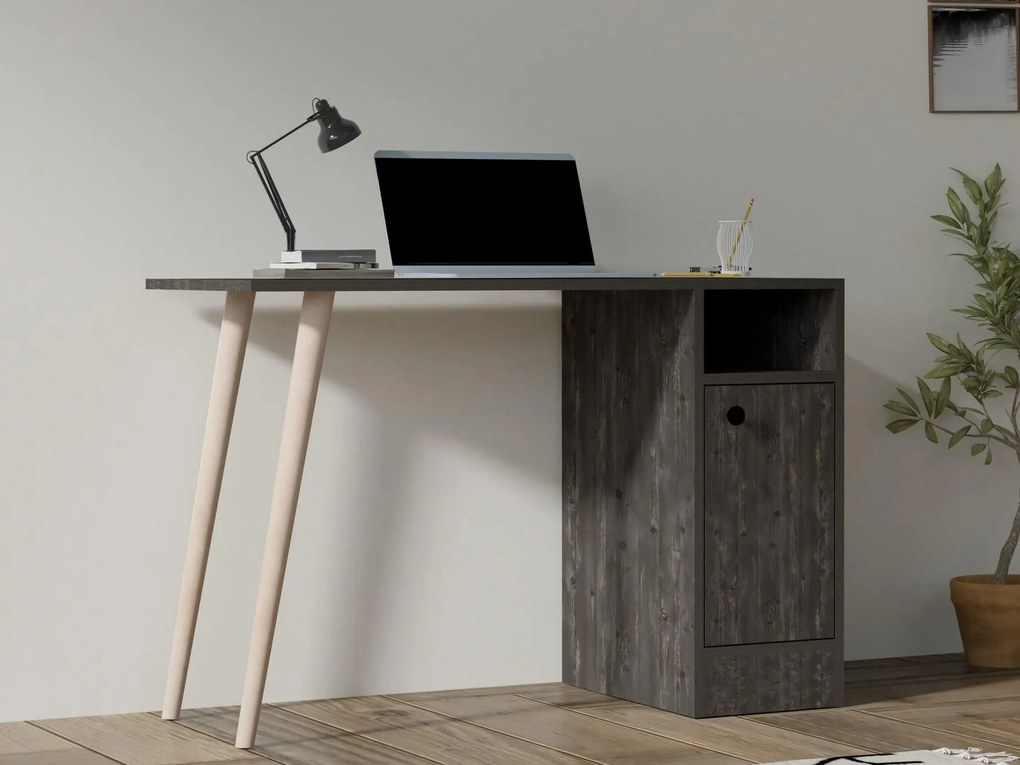 PC asztal Dovapi 2 (antracit + tölgy) . 1094895