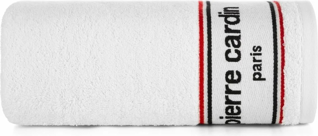 Pierre Cardin törölköző 50x90 Karl fehér Prémium pamut 450gr